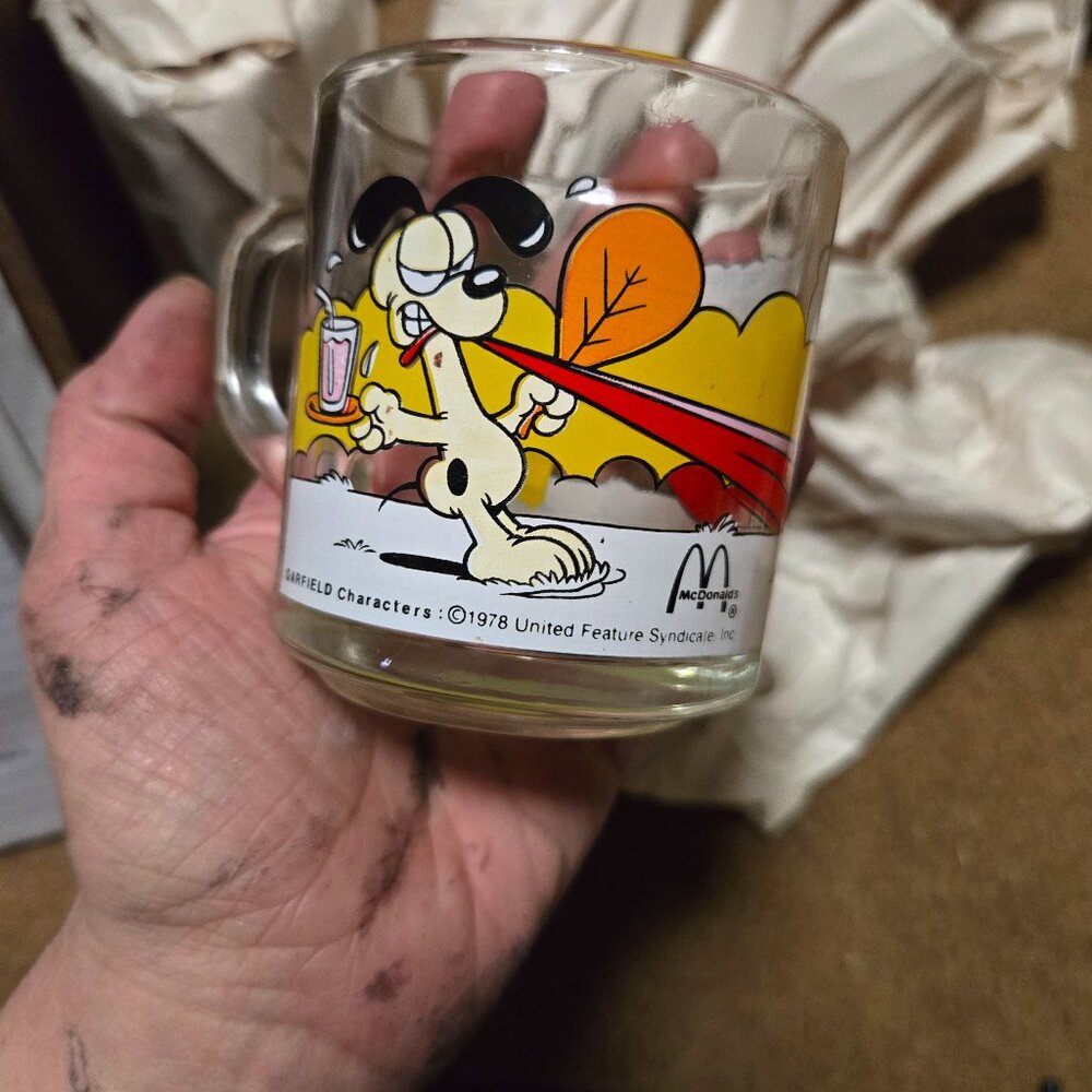 1978 McDonald's Garfield Coffee Mugs
